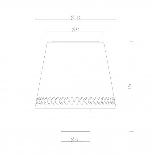 Lampe d'intérieur/extérieur - Lampe de table Vino Noir