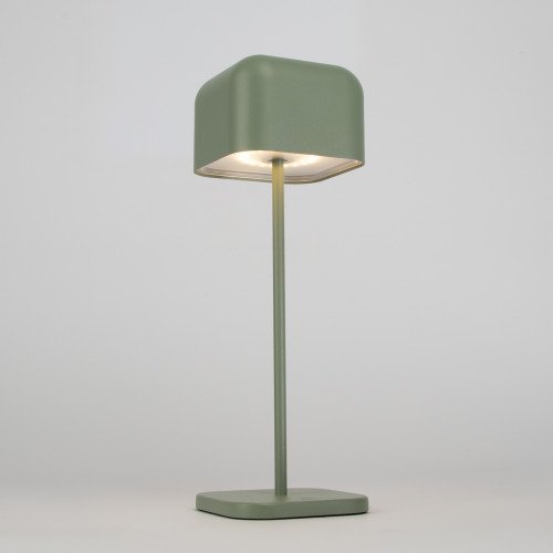 Lampe de table verte en aluminium moderne pour l'intérieur et l'extérieur