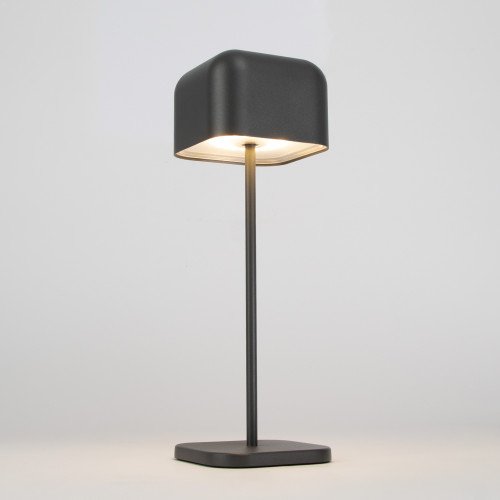 Lampe de table anthracite en aluminium moderne pour l'intérieur et l'extérieur