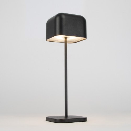 Lampe de table noire en aluminium moderne pour l'intérieur et l'extérieur