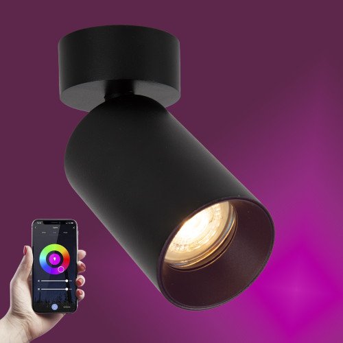 Spot encastrable Smart Mila 1 rond GU10 plafonnier