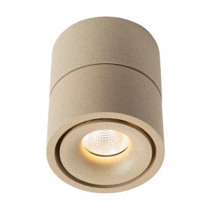 Spot de plafond rond, compact et luxueux couleur champagne