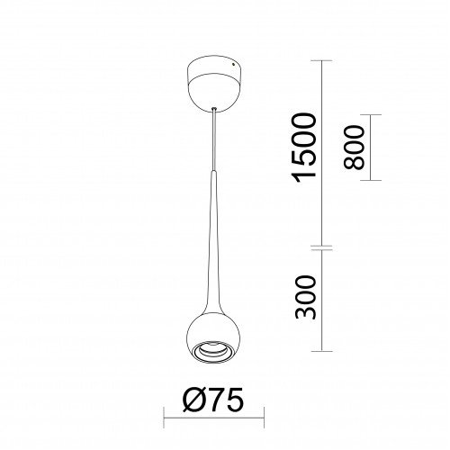 Lampe suspendue Champagne design aluminium moderne