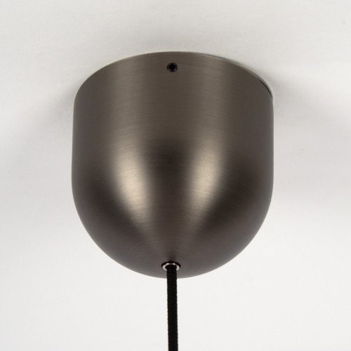 Lampe suspendue gun metal design aluminium moderne