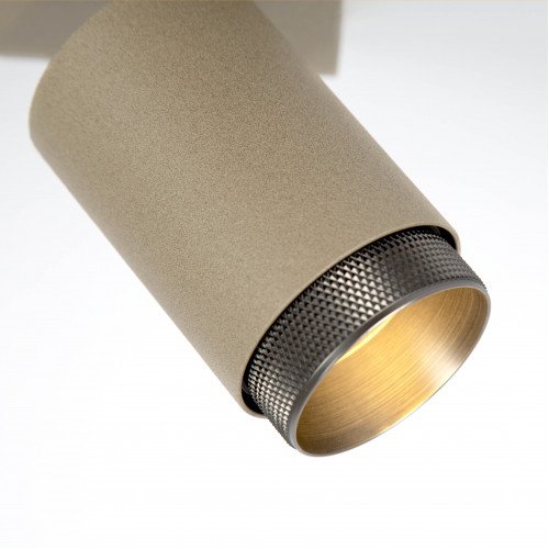 Plafonnier Scott éclairage intérieur champagne aluminium moderne