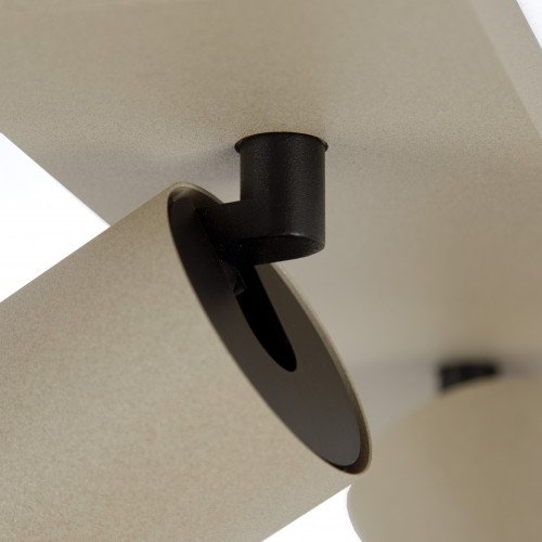 Plafonnier Scott éclairage intérieur Gun Metal aluminium moderne