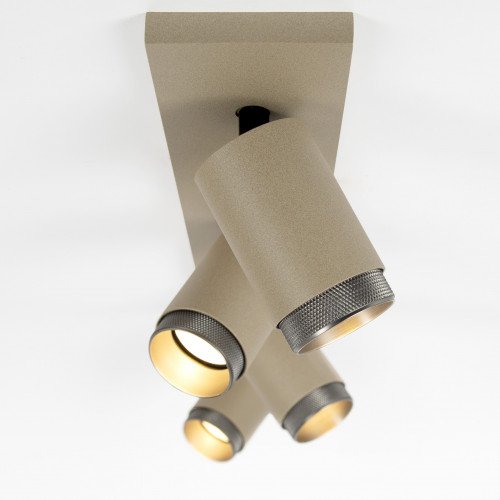 Plafonnier Scott éclairage intérieur Gun Metal aluminium moderne