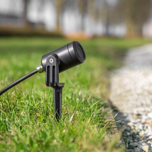 Spot encastrable noir compact LED-Piquet GU10 PAR11