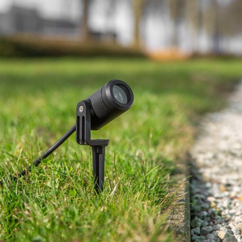 Spot encastrable noir compact LED-Piquet GU10 PAR11