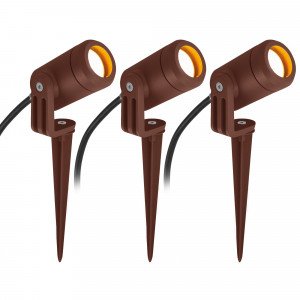 Spot de sol corten compact LED-Spike GU10 PAR11