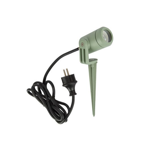 Spot de sol noir compact LED-Spike GU10 PAR11