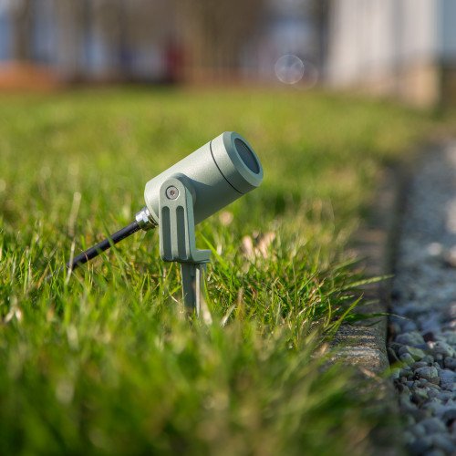 Spot de sol noir compact LED-Spike GU10 PAR11