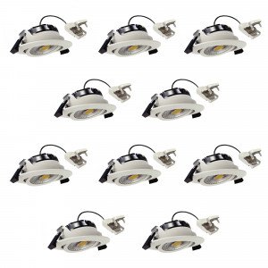 Spot encastré rond plafond blanc dimmable 82 cm