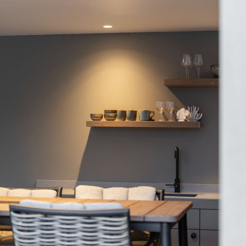 Spot encastré rond plafond Ivar blanc dimmable 90mm