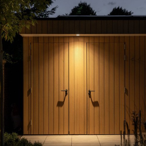 Spot encastré rond plafond Ivar noir dimmable 90mm