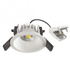 Spot encastré rond plafond Ivar blanc dimmable 90mm Spot encastré rond plafond Ivar blanc dimmable 90mm