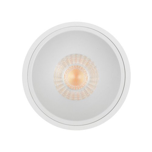 Spot encastré rond plafond Ivar blanc dimmable 90mm