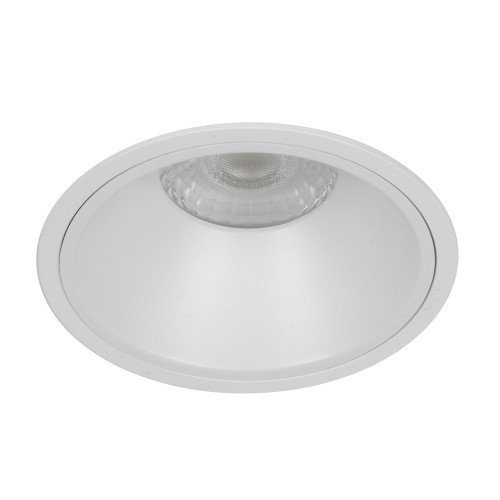 Spot encastré rond plafond Ivar blanc dimmable 90mm