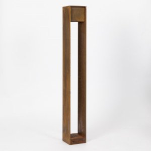 Lampe de jardin en acier Corten – carrée – moderne – GU10