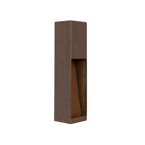 Lampe de jardin – acier Corten – carrée – moderne – GU10