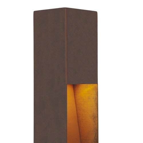 Lampe de jardin – acier Corten – carrée – moderne – GU10