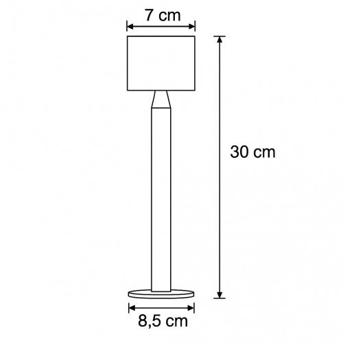Lampe de jardin Issy noire small près des graminées ornementales avec lumière dirigée vers le bas