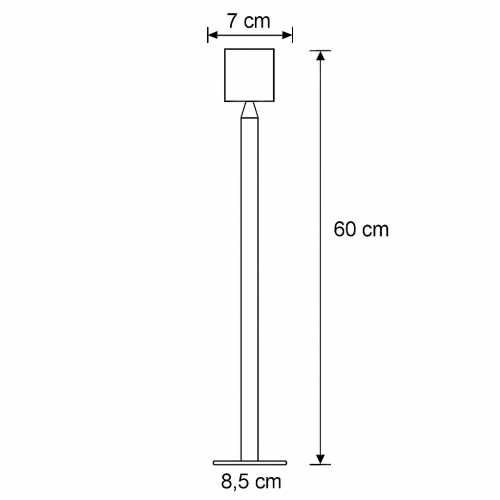 Issy Lampe de Jardin Noir Medium