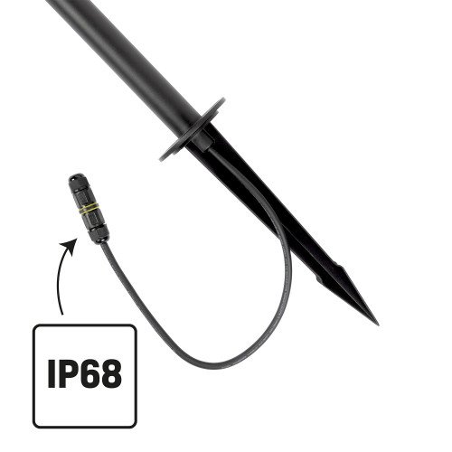 Issy Lampe de Jardin Noir Medium