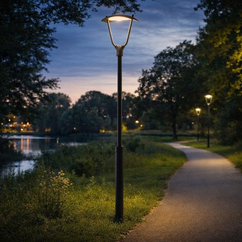 Lampe extérieure Bern Lanterne aluminium noir moderne