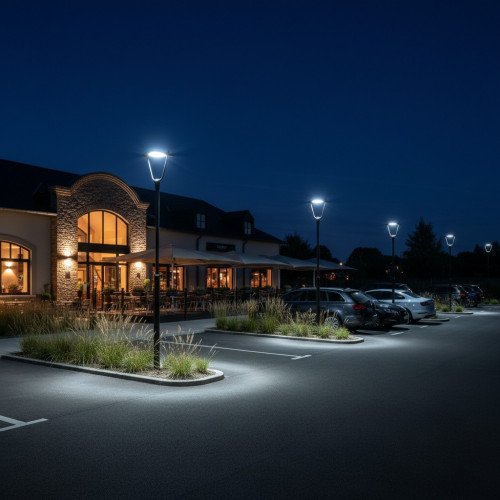 Lampe extérieure Bern Lanterne aluminium noir moderne