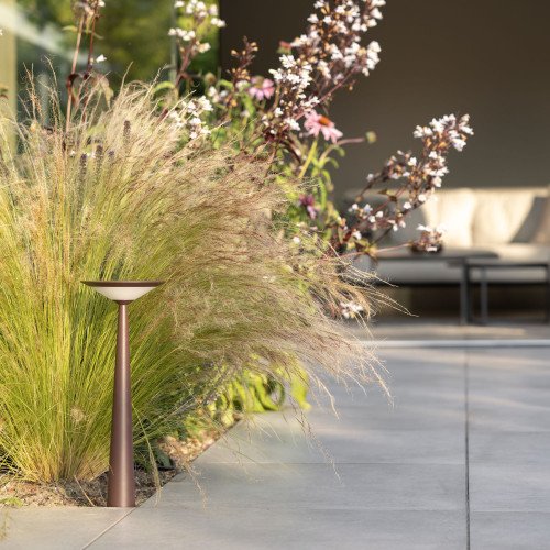 Lampe extérieure Elin jardin corten aluminium moderne