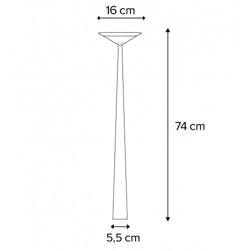Lampe extérieure Elin jardin corten aluminium moderne