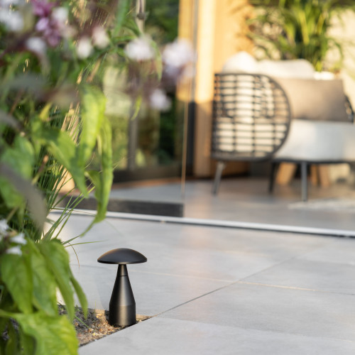 Noir Jazzy lampe de jardin small aluminium IP65