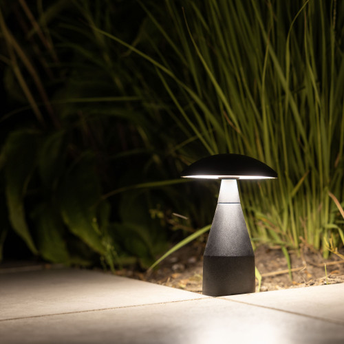Noir Jazzy lampe de jardin small aluminium IP65