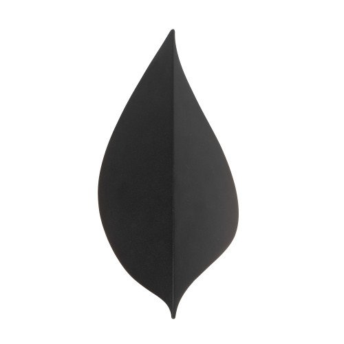 Applique extérieure Leaf noire aluminium moderne