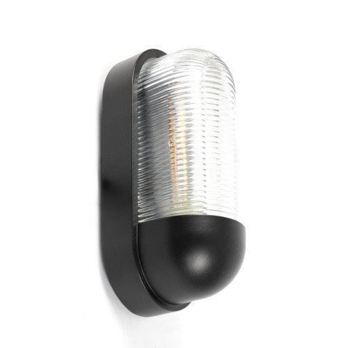Lampe extérieure Bullet applique noire aluminium moderne