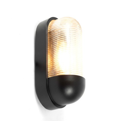 Lampe extérieure Bullet applique noire aluminium moderne