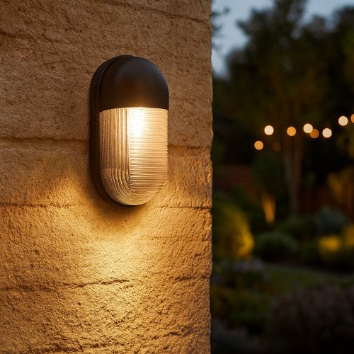 Lampe extérieure Bullet applique noire aluminium moderne Lampe extérieure Bullet applique noire aluminium moderne