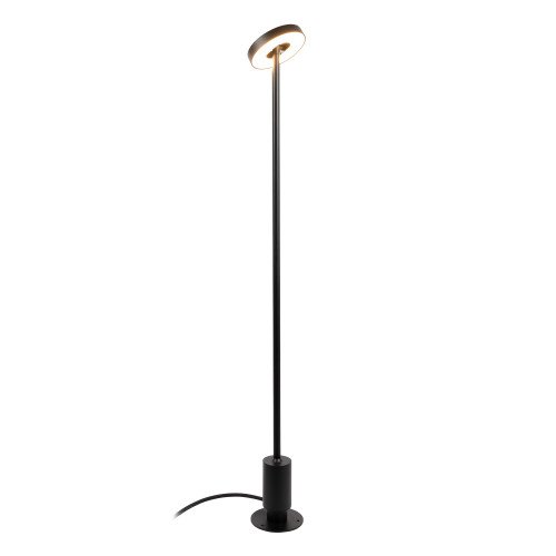 Lampe extérieure inclinable Tyra lampe de jardin noire aluminium moderne