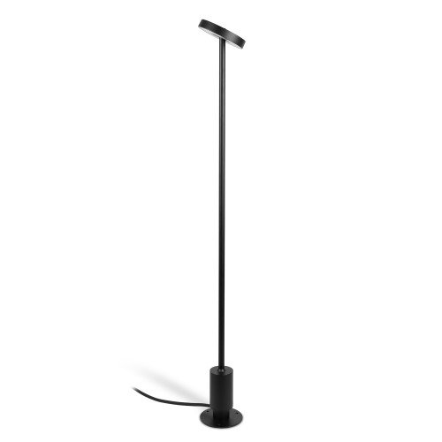 Lampe extérieure inclinable Tyra lampe de jardin noire aluminium moderne
