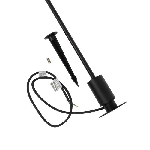 Lampe extérieure inclinable Tyra lampe de jardin noire aluminium moderne