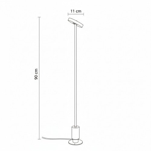 Lampe extérieure inclinable Tyra lampe de jardin noire aluminium moderne