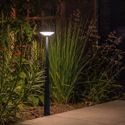 Lampe extérieure Elin jardin corten aluminium moderne