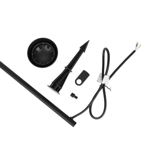 Lampe de jardin Lina noire 60cm aluminium IP65