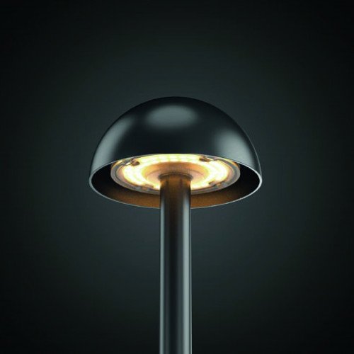Lampe de jardin Lina noire 60cm aluminium IP65