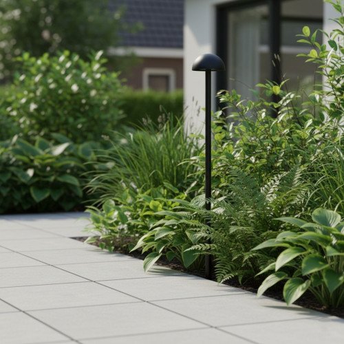 Lampe de jardin Lina noire 60cm aluminium IP65