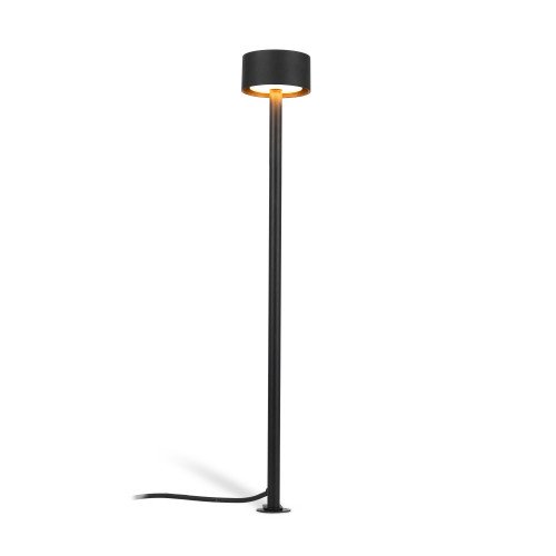 Noir Lampe de jardin Ayla 60cm aluminium IP65