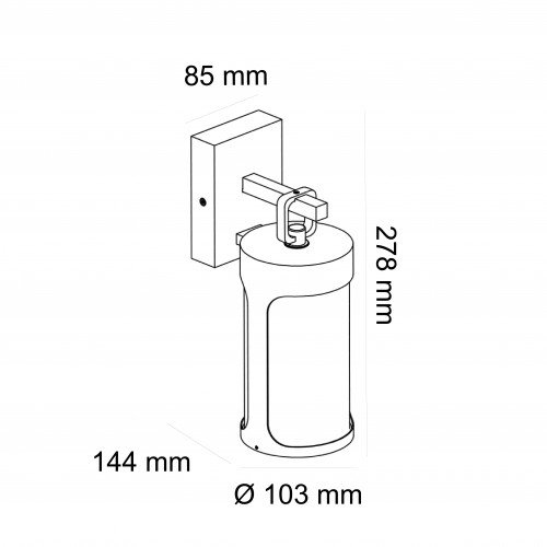 Éclairage extérieur applique Zaragoza noir aluminium