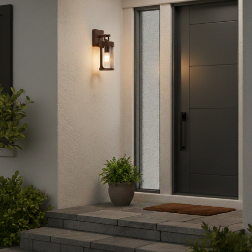 Éclairage extérieur applique Zaragoza corten aluminium