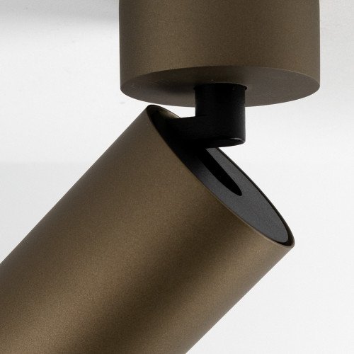 Éclairage intérieur – lampe de plafond Mila bronze aluminium moderne